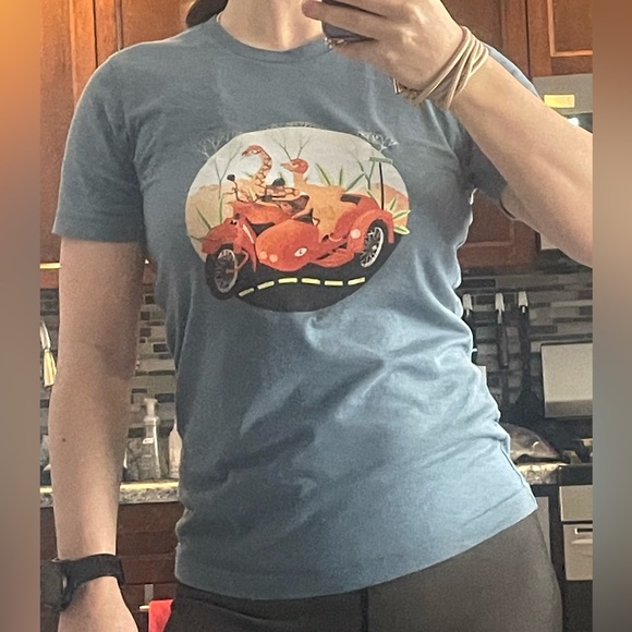 Random Long Short Sleeve Graphic T-Shirt Genderless Tech Prints or Joke S-M - Picture 16 of 16